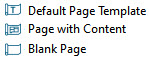 Layout page icons in the Project Browser distinguish what the page is.