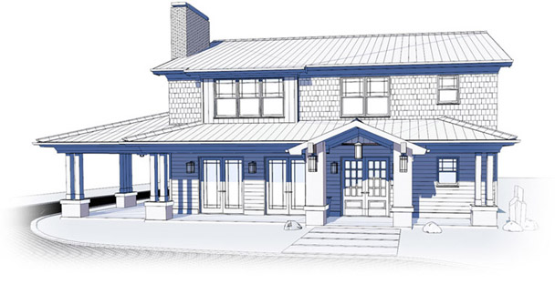 Technical House Drawing
