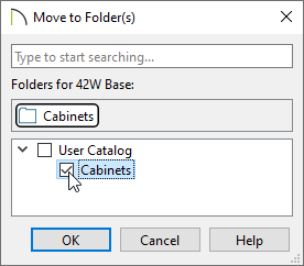Move to Folder dialog in X15 and newer versions.