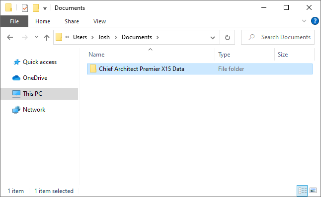Paste the copied Data folder into the local Documents folder