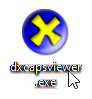 Double-clicking on the dxcapsviewer.exe file