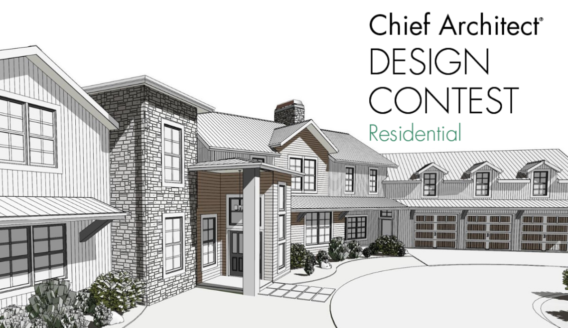 Chief Architect Design Contest with a technical illustration of a home design.